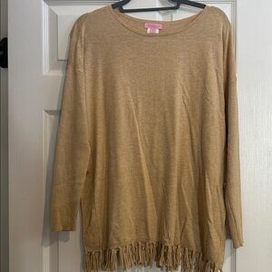 Lilly Pulitzer Camel Knit Top